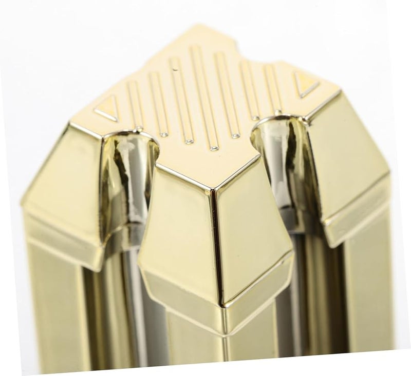 Gold Eyebrow Pencil Sharpener 2 Pack with Flat Tip Tool for Precise Shaping Rust Resistant - Image 3